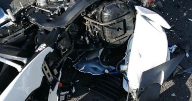 GALERIE FOTO / ACCIDENT ÎN CONSTANȚA. Motociclist lovit în plin de o mașină pe strada Traian - 4