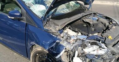GALERIE FOTO / ACCIDENT ÎN CONSTANȚA. Motociclist lovit în plin de o mașină pe strada Traian - 3