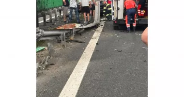 UPDATE Trei persoane au fost rănite într-un accident rutier, pe A2! Intervine elicopterul SMURD