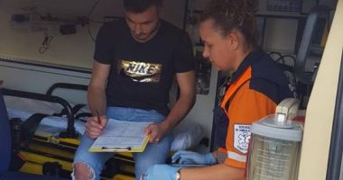 GALERIE FOTO / Accident rutier la ieșire din Lazu către autostrada A4. O persoană a fost rănită - 4