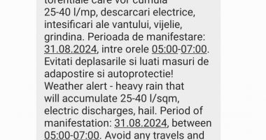 Stire din Eveniment : Explicațiile ISU pentru cei deranjați de numeroasele mesaje RO-Alert de azi-noapte