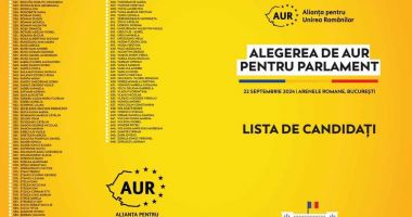 AUR și-a prezentat candidații pentru alegerile parlamentare, la Arenele Romane din București. Cine se află pe lista secretă publicului, de la Constanţa - 3