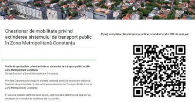 Stire din Politică-Administrație : Primăria Constanța a lansat un chestionar privind extinderea sistemului de transport public local în Zona Metropolitană