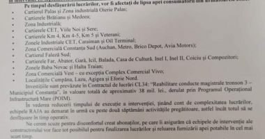 30 de ore fără apă potabilă, în mai multe cartiere constănțene! Aprovizionați-vă din timp, RAJA execută lucrări complexe - 2