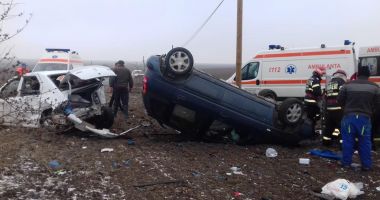 Stire din Eveniment : GALERIE FOTO. Accident rutier în județul Constanța, soldat cu cinci victime