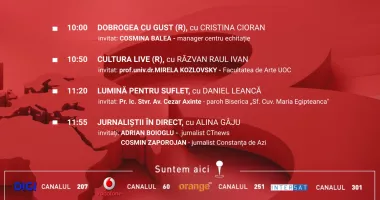 Stire din Actualitate : Programul zilei de duminică, 25 aprilie, de la Antena 3 Constanța