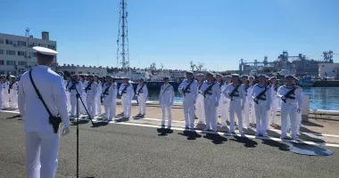 Corveta „Contraamiral August Roman” – 261, așteptată în portul militar Constanța