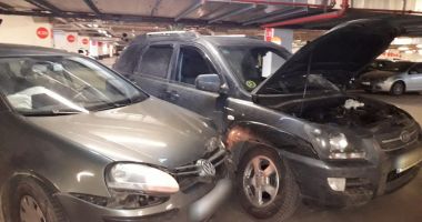 ACCIDENT ÎN PARCAREA SUBTERANĂ DE LA MALL - 1