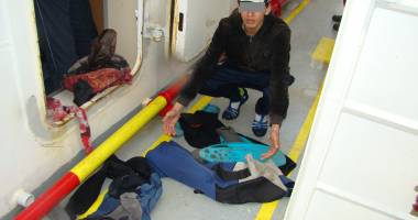 Galerie foto. Ce au găsit polițiștii de frontieră la bordul unei nave - 3
