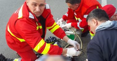 GALERIE FOTO / Accident rutier grav la Mangalia. Intervine elicopterul Smurd - 3