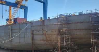 Școala de vară în Șantierul Naval Constanța. 58 de elevi și studenți vizitează nava Histria Giada - 8