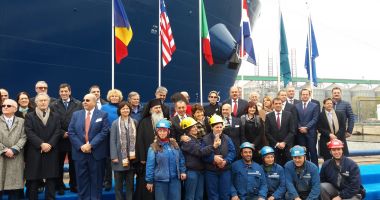 Galerie foto / Eveniment important la Șantierul Naval Constanța. Ceremonie de botez a navei "Histria Atlas" - 7