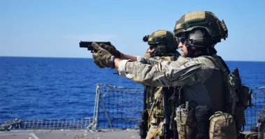 Fregata „Regina Maria”, în Mediterană. Militarii români au verificat peste 125 de nave
