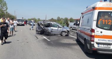 Galerie foto. Accident cu CINCI victime, la Constanța, după ce un autoturism a intrat pe contrasens - 4