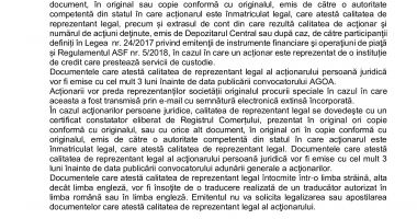 Consiliul de Administrație al Societății OIL TERMINAL S.A. convoacă Adunarea Generală Ordinară a Acţionarilor în data de 04.09.2025 - 6