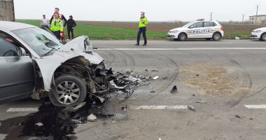 ACCIDENT GRAV pe DN 2A. Răniți, în urma impactului dintre un TIR și o mașină! - 2