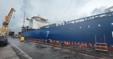 Histria Narvi, lansată la apă în Şantierul Naval Constanţa. "Este o navă lider în segmentul ei de piaţă" - 6