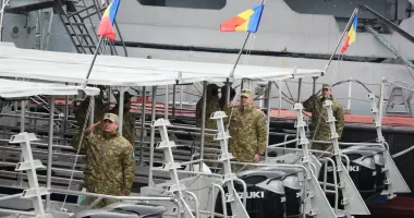 Stire din Eveniment : Șalupele rapide Marte, Jupiter și Neptun au intrat în dotarea Forțelor Navale Române