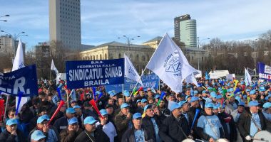 Stire din Actualitate : Sindicaliștii protestează din nou împotriva măsurilor de austeritate