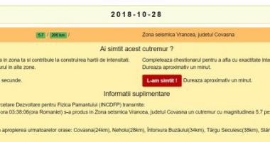 CUTREMUR PUTERNIC ÎN ROMÂNIA! Ce magnitudine a avut - 2