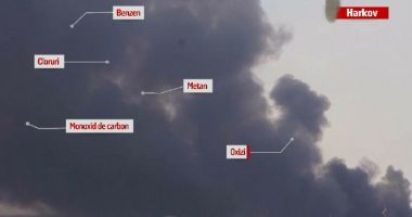 Stire din Social : Un nor toxic din Ucraina ameninţă România! Substanțe chimice se ridică în aer, după explozii