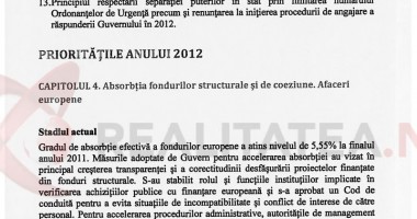 PROGRAMUL DE GUVERNARE al Cabinetului Ungureanu - 6