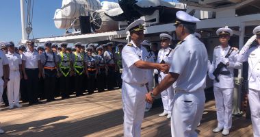 Galerie foto. MOMENTE EMOȚIONANTE LA CONSTANȚA. Nava-școală "Mircea" s-a întors acasă - 8