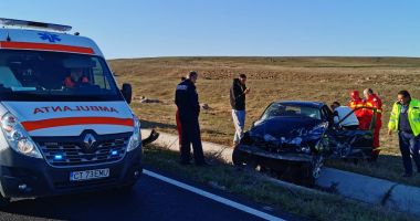 Galerie foto-video. Accident GRAV la Constanța: S-A RĂSTURNAT CU MAȘINA! - 3