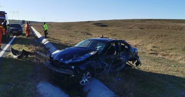 Galerie foto-video. Accident GRAV la Constanța: S-A RĂSTURNAT CU MAȘINA! - 4