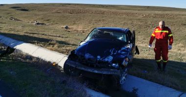 Galerie foto-video. Accident GRAV la Constanța: S-A RĂSTURNAT CU MAȘINA! - 5