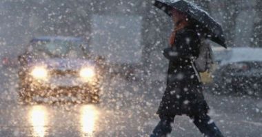COD GALBEN de vreme severă: Ploi, lapoviță, vânt și ninsori. Harta județelor afectate de intemperii