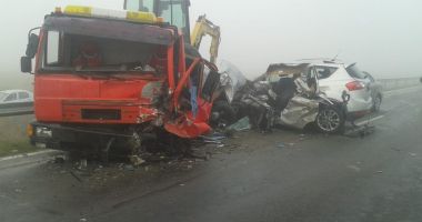 Atenție, ceață densă! GRAV ACCIDENT RUTIER! - 2