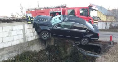Stire din Eveniment : O femeie a lovit mortal cu maşina un cal şi a ajuns la spital după ce a intrat într-un gard