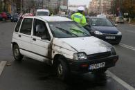 Șofer beat mangă a spulberat un Tico