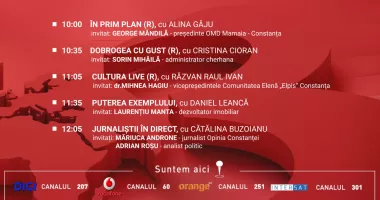 Programul zilei de dumincă, 28 iunie, de la Antena 3 Constanța