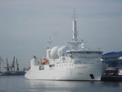 O navă militară franceză a acostat în Portul Constanța