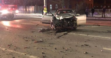 Galerie foto. Accident rutier la intrare în Murfatlar. Sunt trei victime