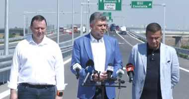 Stire din Economie : Sorin Grindeanu și Marcel Ciolacu anunță că se va circula direct pe autostradă, de la București la Constanța