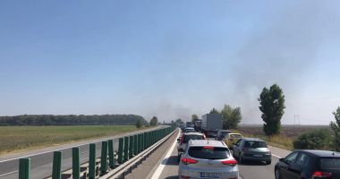 Șoferi, e jale! Traficul blocat complet pe A2, sensul spre Constanța