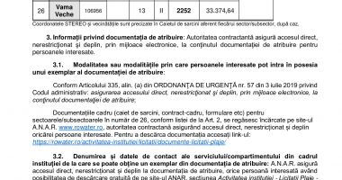 ANUNȚ de participare la LICITAȚIA PUBLICĂ - 4