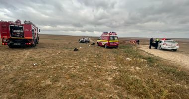 UPDATE.Accident cu două victime la ieșirea din Saraiu. O mașină s-a răsturnat - 3