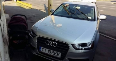 Accesul unei mămici, blocat pe trotuar de un "bizon" - 1