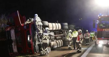 Șofer român de TIR, accident grav pe o autostradă din Germania