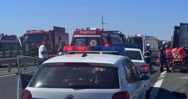 Stire din Eveniment : Accident grav pe Autostrada A2, pe sensul de mers spre Constanța