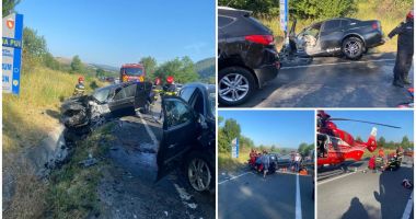 Stire din Eveniment : Mai multe persoane au fost rănite în urma unui accident terifiant între două autoturisme