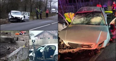 Stire din Eveniment : Accident grav soldat cu moartea unei femei. Șoferul luase pasagerii la ocazie
