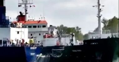 Stire din Eveniment : Accident naval pe Canalul Sulina, la Mila 18