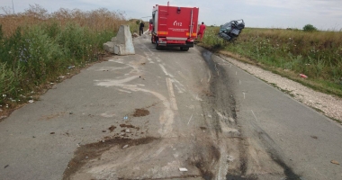 UPDATE. ACCIDENT RUTIER GRAV LA CONSTANȚA! MILITAR MORT, după impactul cu un BLOC DE BETON - 2