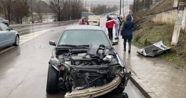 GALERIE FOTO. Accident grav cu BMW intrat pe contrasens - 2