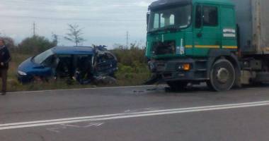 FOTO ȘI VIDEO. ACCIDENT RUTIER GRAV la ieșirea din Constanța. CINCI VICTIME! Update - 4